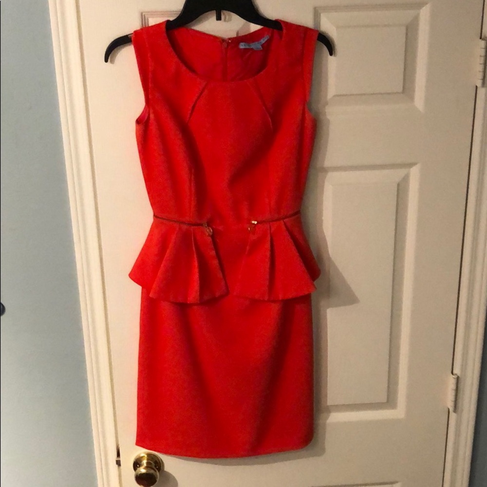 Red/orange Antonio Melani formal cocktail dress